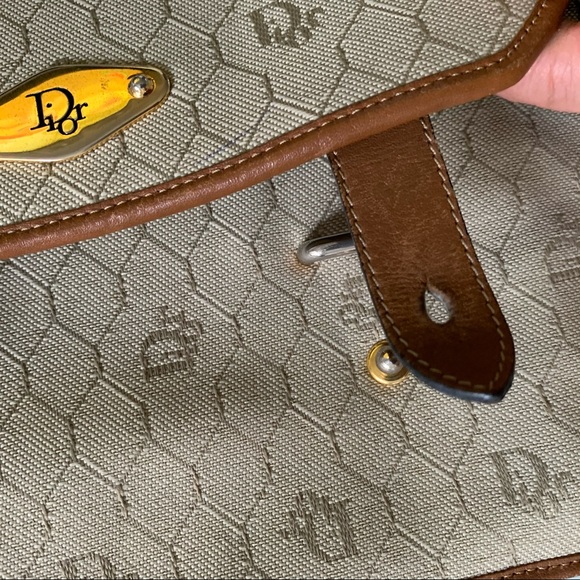 Vintage Christian Dior honeycomb monogram purse - Picture 4 of 16